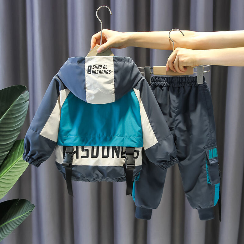 4-10 godina Dječji komplet odjeće Ležerna odjeća za dječake Dječja modna majica i hlače 2 kom. Dječje jesensko-zimske trenirke