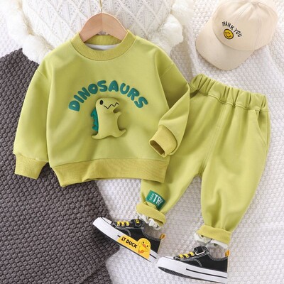 1-7 ani Set de îmbrăcăminte pentru copii Băieți Haine ocazională Hanorac și pantaloni la modă pentru copii 2 buc Treninguri pentru bebeluși toamnă iarnă