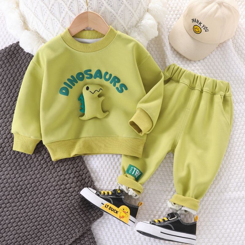 1-7 ani Set de îmbrăcăminte pentru copii Băieți Haine ocazională Hanorac și pantaloni la modă pentru copii 2 buc Treninguri pentru bebeluși toamnă iarnă