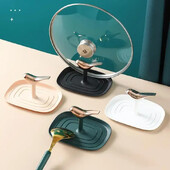 Keptuvės dangčio laikiklis atrama Šaukštai Puodo dangčio atramos Mentele Stovas Virtuvės Patogūs įrankiai Virtuvės įrankiai Priedai Organizatorius