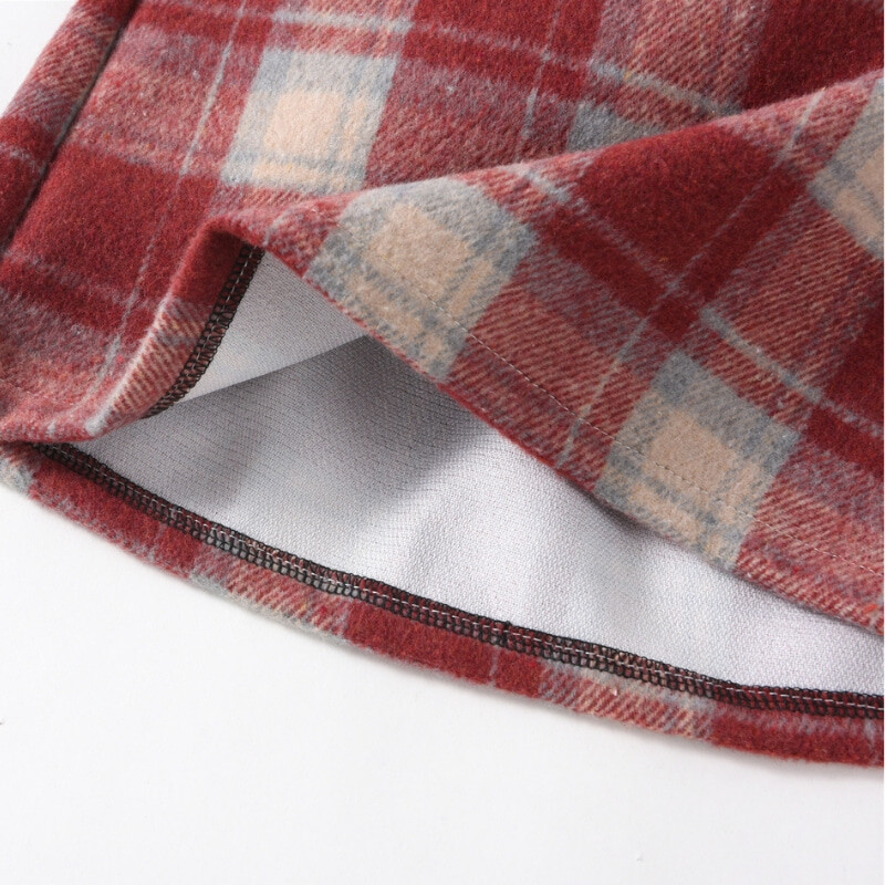 Baby Girl Princess Vilnas rūtaini īsi svārki ar oderi Mazu bērnu pusaudžu kokvilna silts mīksts retro ikdienas apģērbs zīdaiņiem 18M-16Y