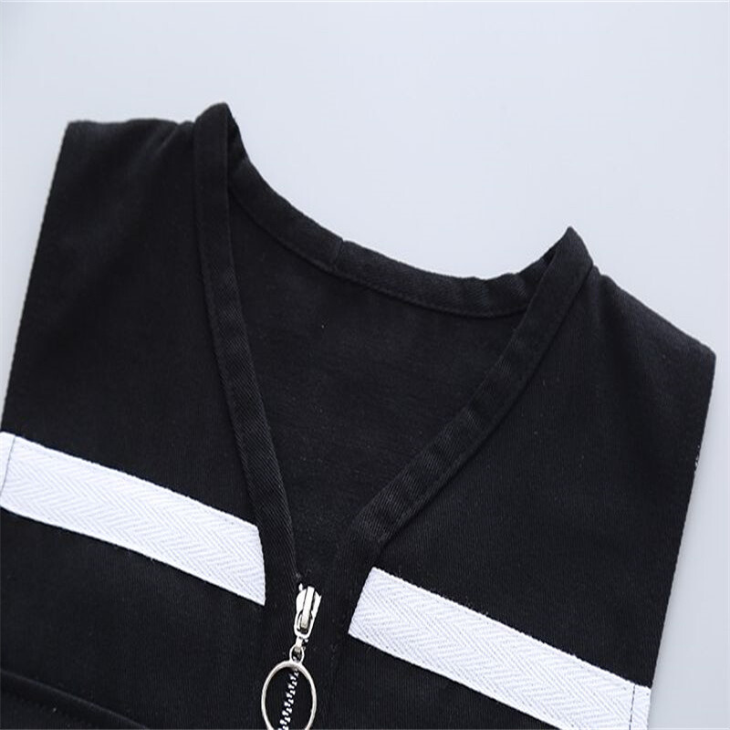 Zēnu mazuļu un bērnu uzvalks rudens ZĒNU veste 3cps uzvalks ar burtu apdruku kokvilnas ikdienas stila trīsdaļīgs uzvalks