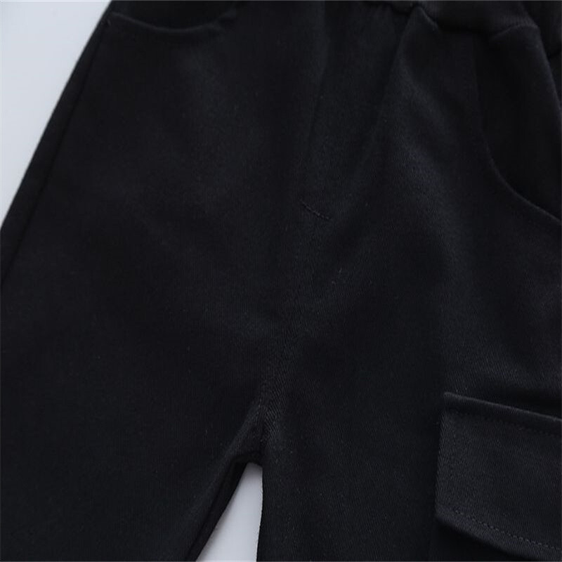 Zēnu mazuļu un bērnu uzvalks rudens ZĒNU veste 3cps uzvalks ar burtu apdruku kokvilnas ikdienas stila trīsdaļīgs uzvalks