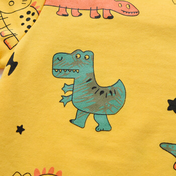 1 2 3 4 T Kids Boy Baby Fashion Σετ ρούχων Dinosaur print Μακρυμάνικο μπλουζάκι και παντελόνι Δύο τεμάχια αθλητικό κοστούμι για νήπια