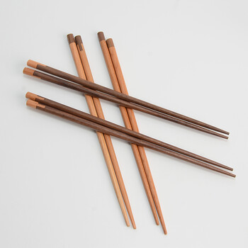 2 ζεύγη ξυλάκια Ιαπωνικά σούσι ραβδιά Creative Splicing Wood Chopstick Σετ Κορεατικά κινέζικα μπαστουνάκια φαγητού Ξύλινα επιτραπέζια σκεύη