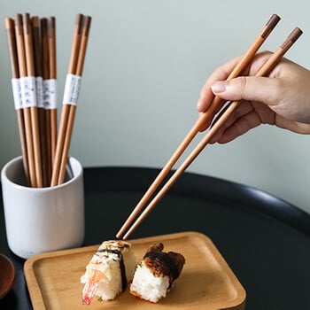 2 ζεύγη ξυλάκια Ιαπωνικά σούσι ραβδιά Creative Splicing Wood Chopstick Σετ Κορεατικά κινέζικα μπαστουνάκια φαγητού Ξύλινα επιτραπέζια σκεύη