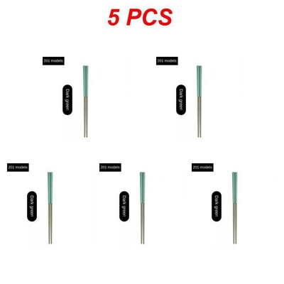 1-5 ζεύγος επαναχρησιμοποιήσιμα κινέζικα ξυλάκια από ανοξείδωτο ατσάλι Αντιολισθητικό ιαπωνικό κινέζικο κορεατικό φαγητό Μεταλλικά μπριζόλες επιτραπέζια μπαστούνια κουζίνας