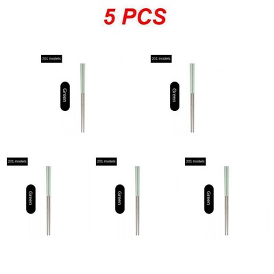 1-5 ζεύγος επαναχρησιμοποιήσιμα κινέζικα ξυλάκια από ανοξείδωτο ατσάλι Αντιολισθητικό ιαπωνικό κινέζικο κορεατικό φαγητό Μεταλλικά μπριζόλες επιτραπέζια μπαστούνια κουζίνας