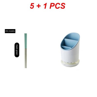 1-5 ζεύγος επαναχρησιμοποιήσιμα κινέζικα ξυλάκια από ανοξείδωτο ατσάλι Αντιολισθητικό ιαπωνικό κινέζικο κορεατικό φαγητό Μεταλλικά μπριζόλες επιτραπέζια μπαστούνια κουζίνας