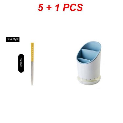 1-5 ζεύγος επαναχρησιμοποιήσιμα κινέζικα ξυλάκια από ανοξείδωτο ατσάλι Αντιολισθητικό ιαπωνικό κινέζικο κορεατικό φαγητό Μεταλλικά μπριζόλες επιτραπέζια μπαστούνια κουζίνας