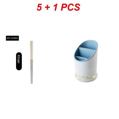 1-5 ζεύγος επαναχρησιμοποιήσιμα κινέζικα ξυλάκια από ανοξείδωτο ατσάλι Αντιολισθητικό ιαπωνικό κινέζικο κορεατικό φαγητό Μεταλλικά μπριζόλες επιτραπέζια μπαστούνια κουζίνας