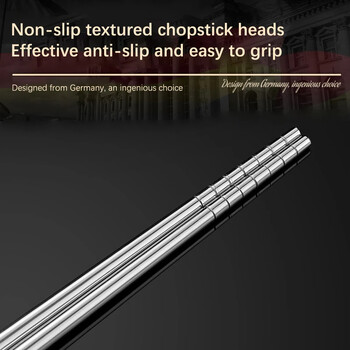 Chopsticks από ανοξείδωτο χάλυβα Long Chopsticks Cook Noodles Deep Fried Hot Pot Κινέζικα chopsticks επαναχρησιμοποιήσιμα μεταλλικά chopstick επιτραπέζια σκεύη