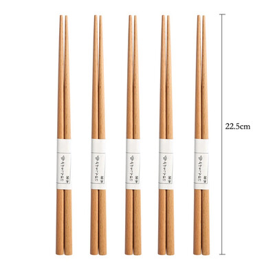 5 pāri koka irbulīši Koka irbulīšu komplekts japāņu suši irbulīši korejiešu ķīniešu uzkodu nūjiņas virtuves galda piederumi