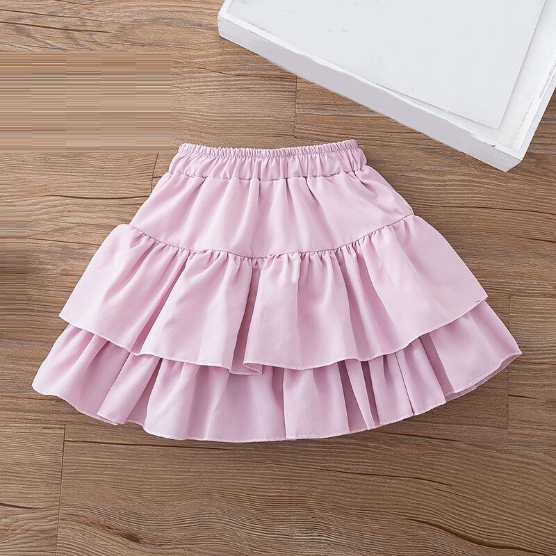 3–12 metų mokyklinukės baltai juodai aukštu juosmeniu klostuotas sijonas kūdikiui paauglei trumpi sijonai vaikams sijonai vaikiški drabužiai