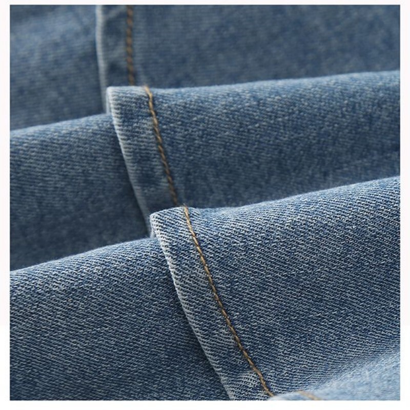 Mergaičių džinsiniai sijonai Vintažinis džinsinis sijonas 2024 m. Nauji mėlyni džinsiniai sijonai, skirti paauglių vaikiškiems drabužiams