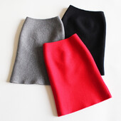 DE PEACH Téli Őszi Baba Lányok Vékony kötött szoknya Tipegő Gyerekek Hercegnő Ceruza Egylépcsős szoknyák Gyerekek Formális buliruha