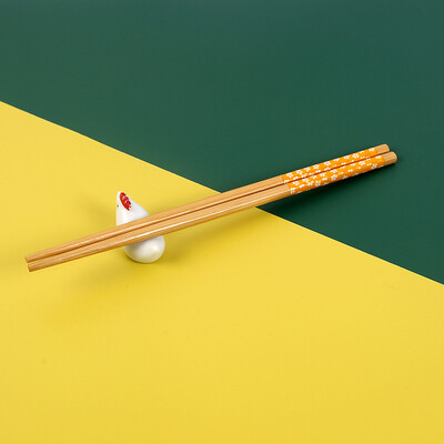 5 paari naturaalsest bambusest söögipulgad, kirss, käsitsi valmistatud terved, mittetoksilised korduvkasutatavad söögipulgad 24 cm pikkused Jaapani stiilis söögipulgad