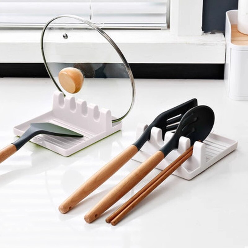 1 vnt virtuvės mentele stovo puodo dangtis stovo lentynos stalviršis semtuvas Šaukštas lentyna sriubos šaukštas pagalvėlė sriubos šaukštas lazdelių laikiklis