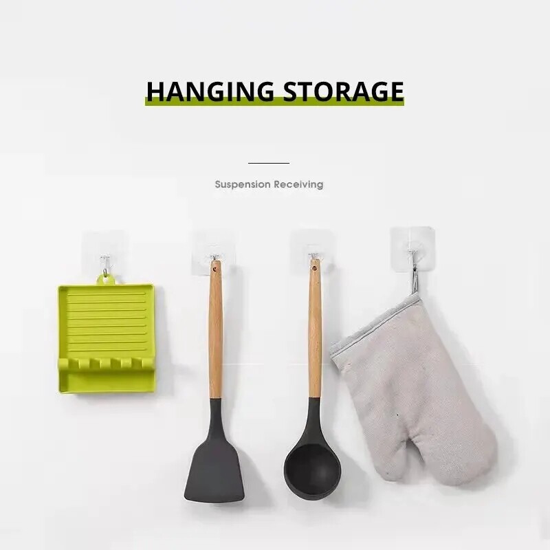 1 vnt virtuvės mentele stovo puodo dangtis stovo lentynos stalviršis semtuvas Šaukštas lentyna sriubos šaukštas pagalvėlė sriubos šaukštas lazdelių laikiklis