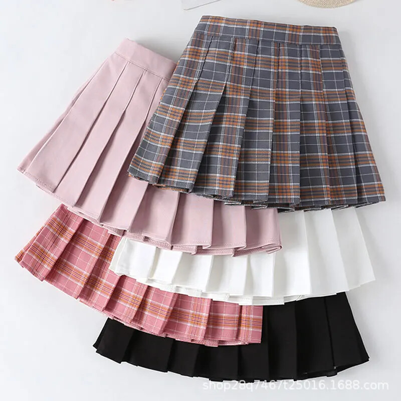 Μίνι γυναικείο φόρεμα καρό φούστα Παιδική μοντέρνα άνοιξη φθινόπωρο νέο στυλ πλισέ φούστα για κορίτσια από βρέφη έως έφηβες