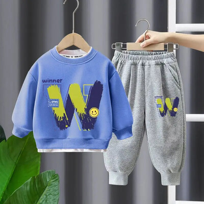 Παιδικό σετ ρούχων 2-10 ετών Αγόρια casual ρούχα Παιδική μόδα Φούτερ και παντελόνι 2 τμχ Βρεφικές φθινοπωρινές χειμερινές φόρμες