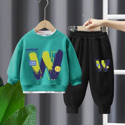 Παιδικό σετ ρούχων 2-10 ετών Αγόρια casual ρούχα Παιδική μόδα Φούτερ και παντελόνι 2 τμχ Βρεφικές φθινοπωρινές χειμερινές φόρμες