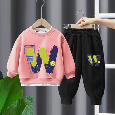 Παιδικό σετ ρούχων 2-10 ετών Αγόρια casual ρούχα Παιδική μόδα Φούτερ και παντελόνι 2 τμχ Βρεφικές φθινοπωρινές χειμερινές φόρμες