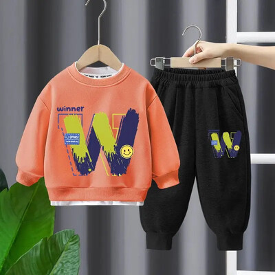 Παιδικό σετ ρούχων 2-10 ετών Αγόρια casual ρούχα Παιδική μόδα Φούτερ και παντελόνι 2 τμχ Βρεφικές φθινοπωρινές χειμερινές φόρμες