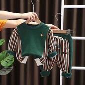 Dječji komplet odjeće od 1 do 6 godina Ležerna odjeća za dječake Dječja modna majica i hlače 2 kom. Dječje jesensko zimske trenirke