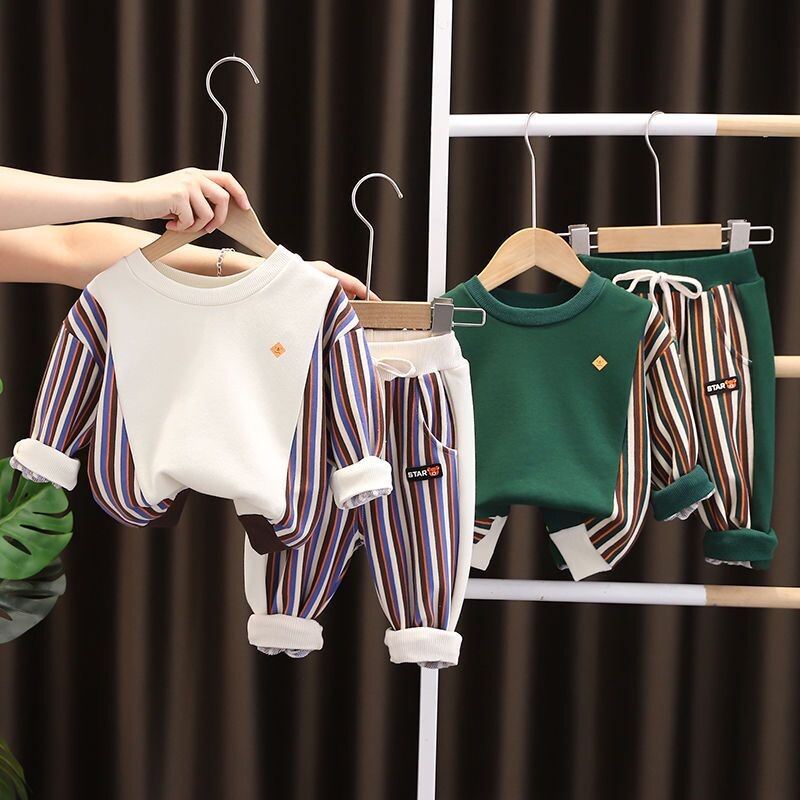 Dječji komplet odjeće od 1 do 6 godina Ležerna odjeća za dječake Dječja modna majica i hlače 2 kom. Dječje jesensko zimske trenirke