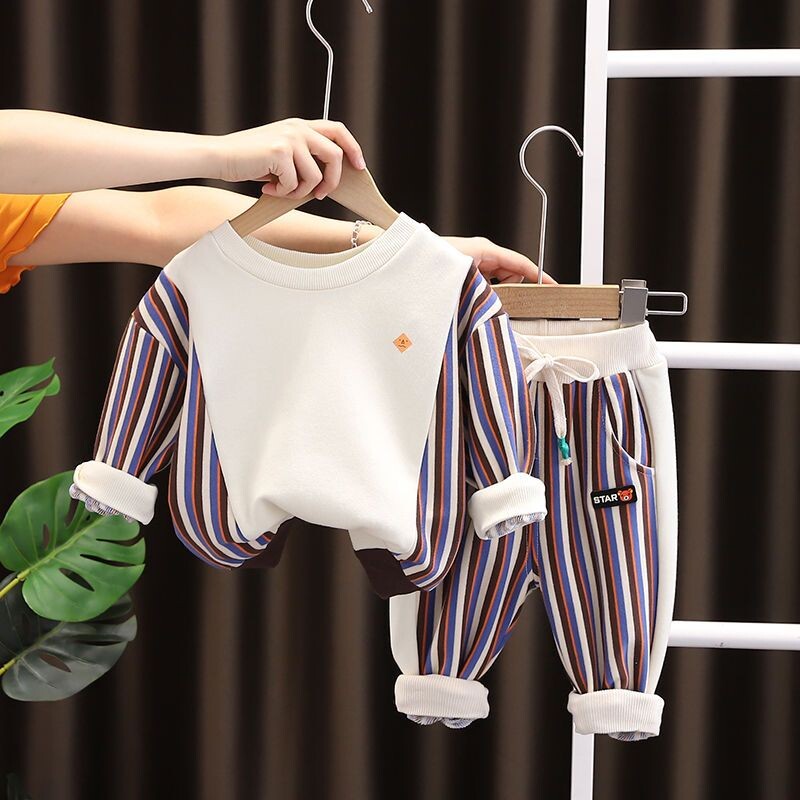 Dječji komplet odjeće od 1 do 6 godina Ležerna odjeća za dječake Dječja modna majica i hlače 2 kom. Dječje jesensko zimske trenirke