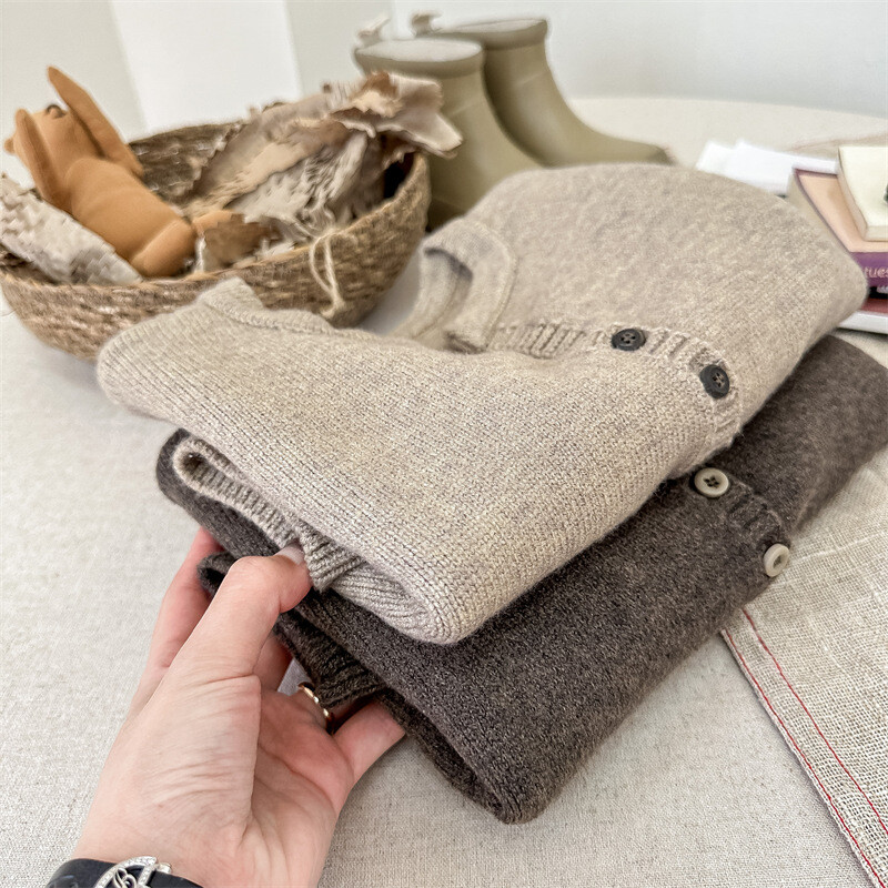 deer jonmi 2023 Нови есенни унисекс детски плетени пуловери в корейски стил, малки деца, ежедневни детски жилетки, пуловери, палта