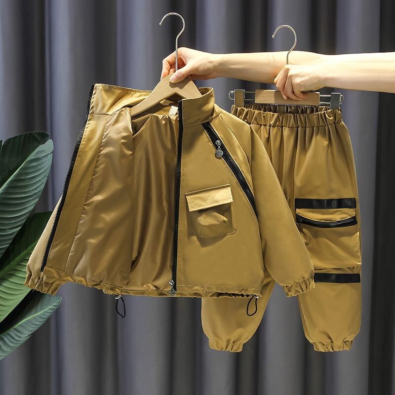 3-10 metų vaikų drabužių rinkinys berniukams laisvalaikio drabužiai vaikams madingi megztiniai ir kelnės 2 vnt kūdikių rudens žiemos sportiniai kostiumai