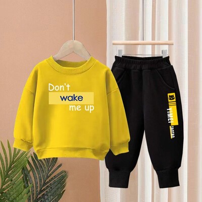 2-9 godina Dječji komplet odjeće Ležerna odjeća za dječake Dječja modna majica i hlače 2 kom. Dječje jesensko-zimske trenirke