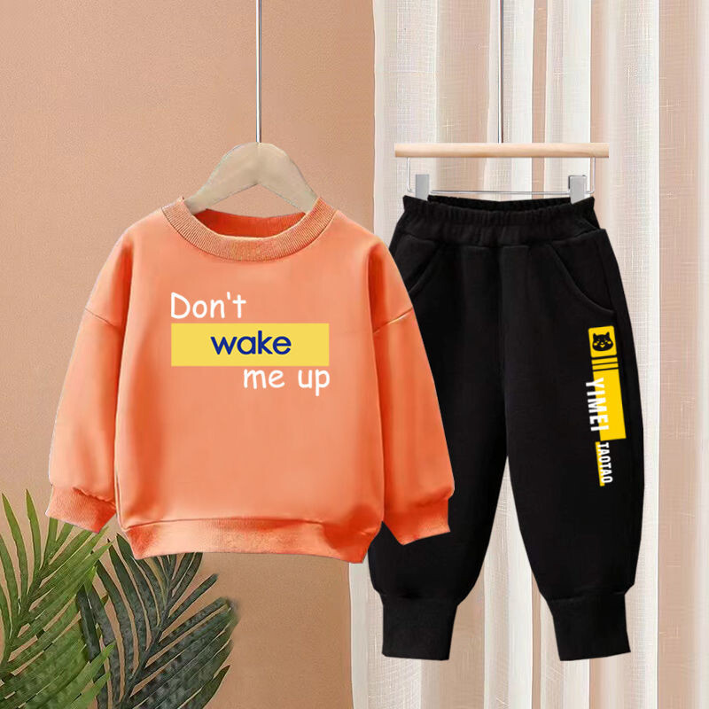 2-9 godina Dječji komplet odjeće Ležerna odjeća za dječake Dječja modna majica i hlače 2 kom. Dječje jesensko-zimske trenirke