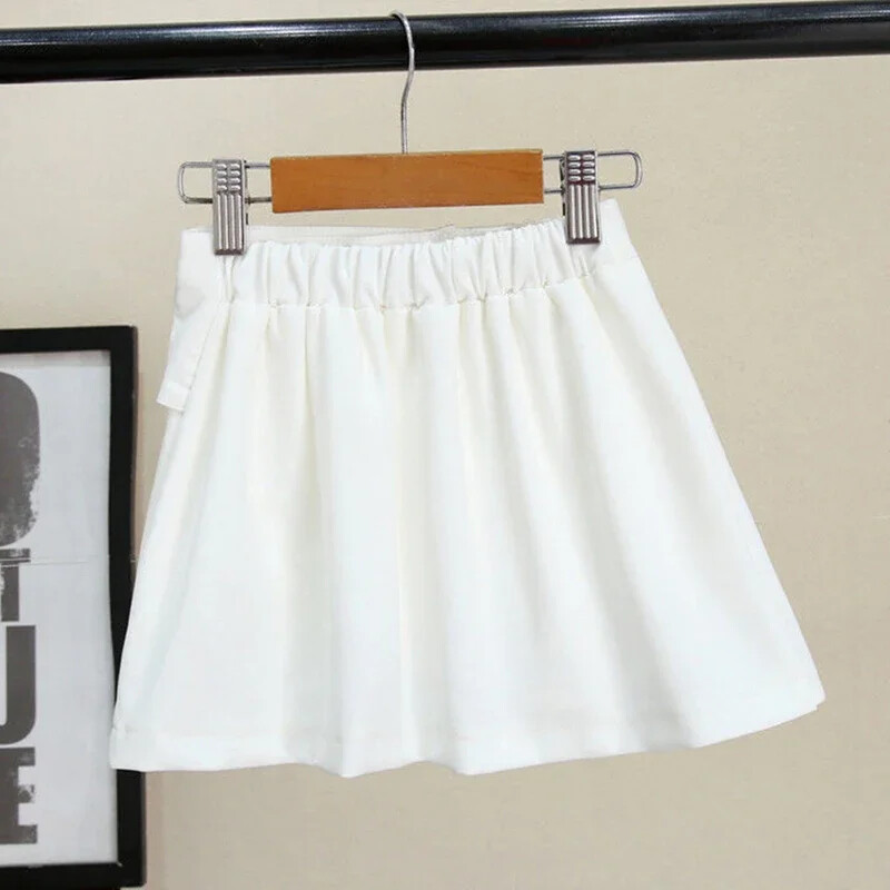 Bērnu meiteņu kroku svārki Melni balti skolas svārki 2024. gada jauni vasaras pusaudžu meiteņu svārki, bērnu deju apģērbi 3–13 g.