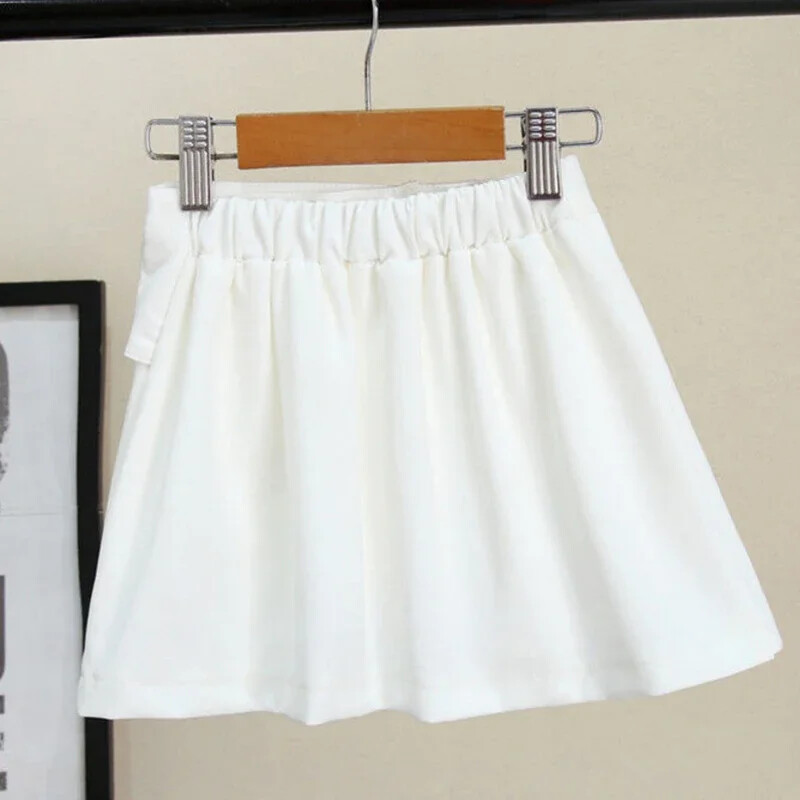 Bērnu meiteņu kroku svārki Melni balti skolas svārki 2024. gada jauni vasaras pusaudžu meiteņu svārki, bērnu deju apģērbi 3–13 g.