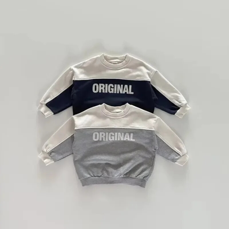 Rudens dizaineris Vaikiški rūbai kūdikiams Kasdieniai berniukų kostiumai Šaunūs kūdikių megztiniai ir kelnės 2 vnt. Medvilninių drabužių rinkinys.