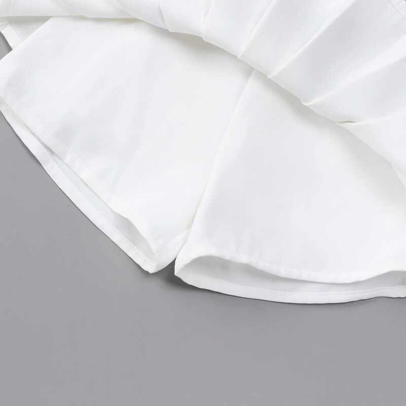 Βρεφική πλισέ φούστα κολεγιακού στυλ Φιόγκος σε γραμμή Α για κορίτσια Καλοκαιρινή casual μόδα Κοντή ψηλή μέση Σχολική Παιδική Φούστα για εφήβους