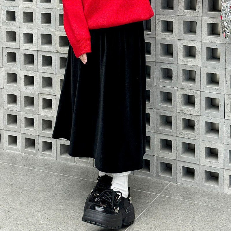 Κομψή εφηβική φθινοπωρινή μακριά φούστα για κορίτσια Παιδική μόδα μακριά μαύρη φούστα Βρεφικά παιδικά δροσερά ρούχα 5 6 7 8 9 10 11 12 13 14 Y