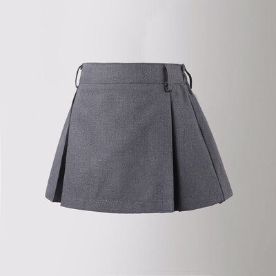 Teen Girls A-vonalú formális szoknya Iskola gyerekeknek redős szoknya Szürke hivatalos rövid szoknya Nyári Főiskolai Stílus Tánc Minden meccs alkalmi