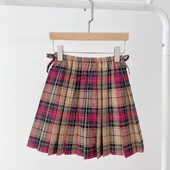 mazuļu meiteņu drēbes bērnu svārki kokvilna jauki kokvilna College stila rūtaini īsi svārki