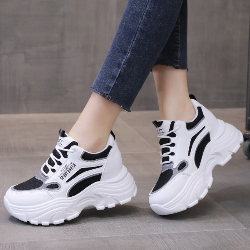 Universalūs storo pado batai tėčiui Moteriški 2023 m. rudens nauji laisvalaikio tinkliniai batai Orui pralaidūs bėgimo sportiniai moteriški batai Zapatos Mujer