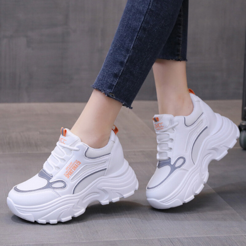 Universalūs storo pado batai tėčiui Moteriški 2023 m. rudens nauji laisvalaikio tinkliniai batai Orui pralaidūs bėgimo sportiniai moteriški batai Zapatos Mujer