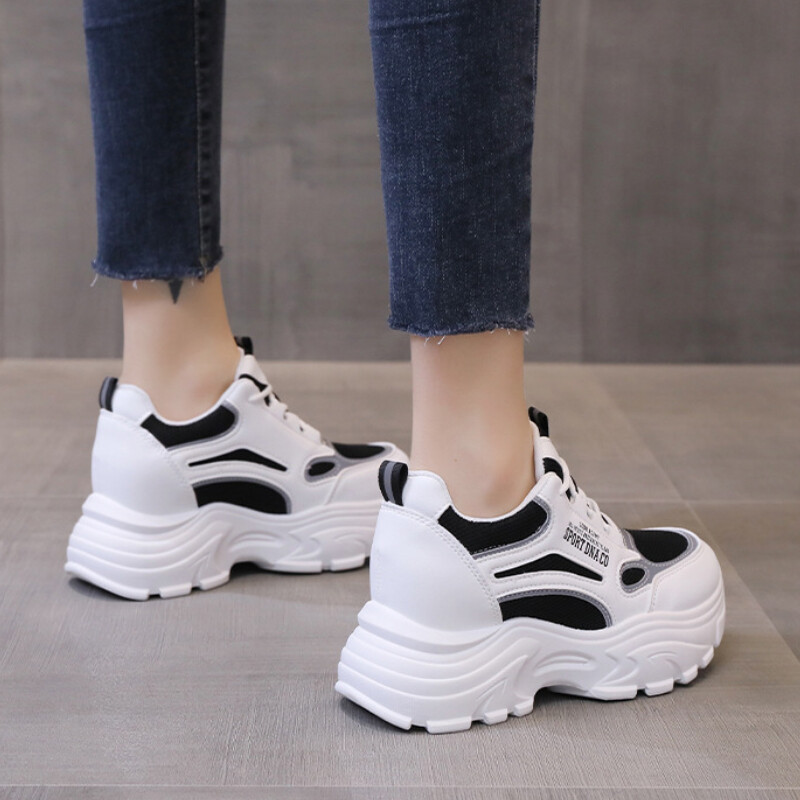 Universalūs storo pado batai tėčiui Moteriški 2023 m. rudens nauji laisvalaikio tinkliniai batai Orui pralaidūs bėgimo sportiniai moteriški batai Zapatos Mujer