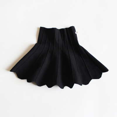 DE PEACH Jesen Zima Dječje pletene plisirane suknje za djevojčice Dječja mini tutu suknja visokog struka Princeza Dječja odjeća 2-12 godina