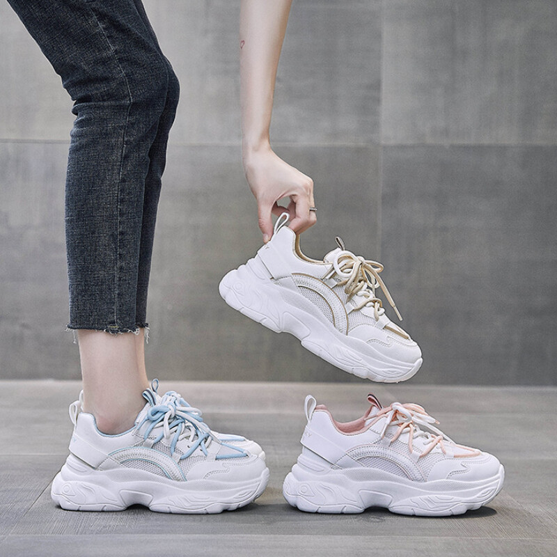 Baltas kurpes Sieviešu kedas 2022. gada rudens Jaunumi Sieviešu sporta skriešanas apavi Tīkla elpojoši trenažieri Tenisa sieviešu apavi