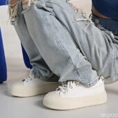 Γυναικεία Αθλητικά Παπούτσια Βουλκανιζέ Φθινοπωρινά αναπνεύσιμα Casual Επίπεδα μονόχρωμα Παπούτσια Γυναικεία Πλατφόρμα για τρέξιμο Zapatillas Mujer