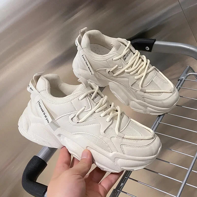 Pantofi de alergare în aer liber pentru femei Pantofi cu plasă respirabilă Pantofi anti-alunecare ușoare Sporti confortabili ocazional Pantofi vulcanizați