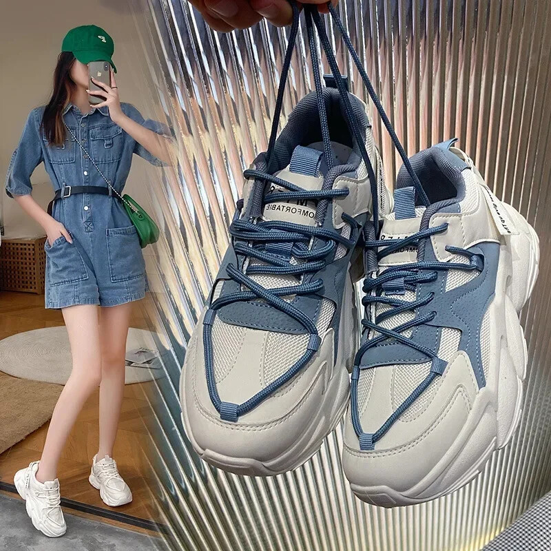 Pantofi de alergare în aer liber pentru femei Pantofi cu plasă respirabilă Pantofi anti-alunecare ușoare Sporti confortabili ocazional Pantofi vulcanizați